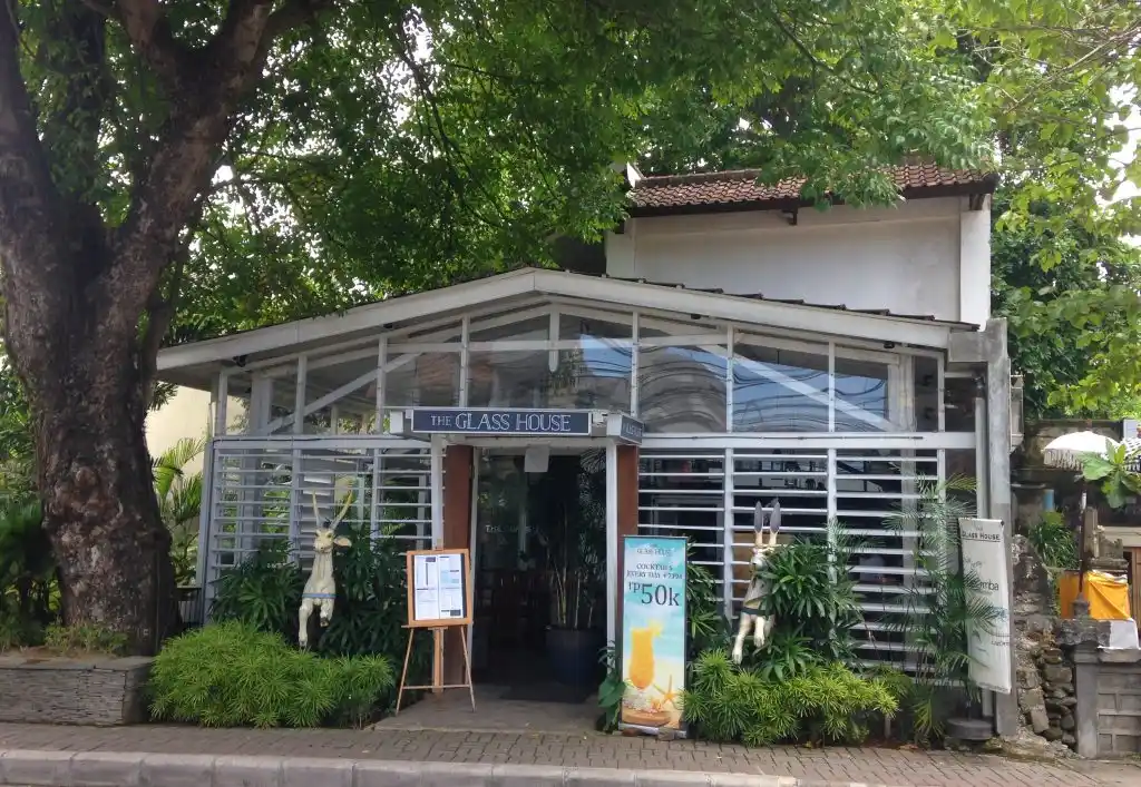 The exterior of The Glass House Sanur