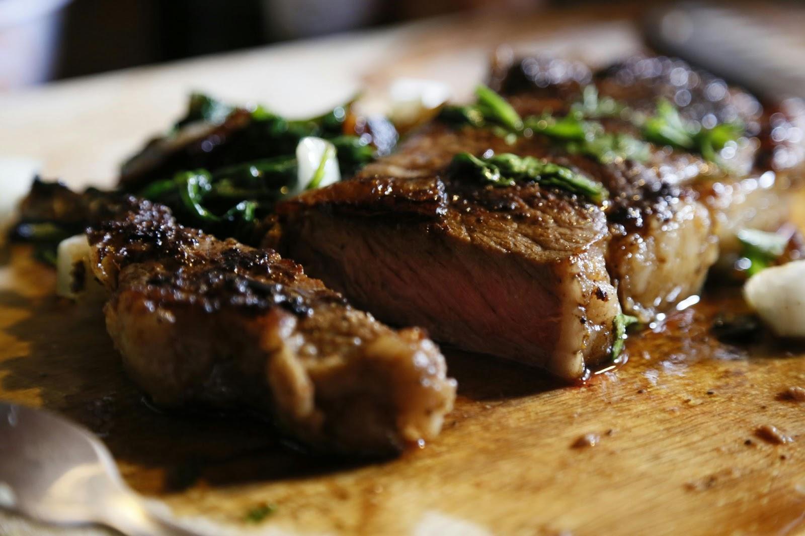 Grilled steaks