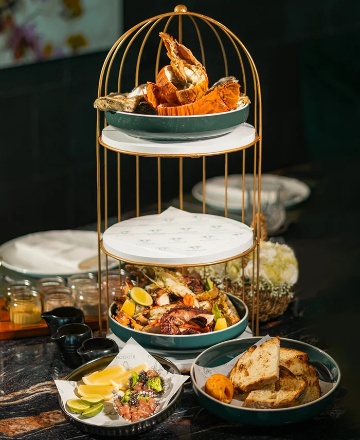 Blossom Steakhouse - seafood tower