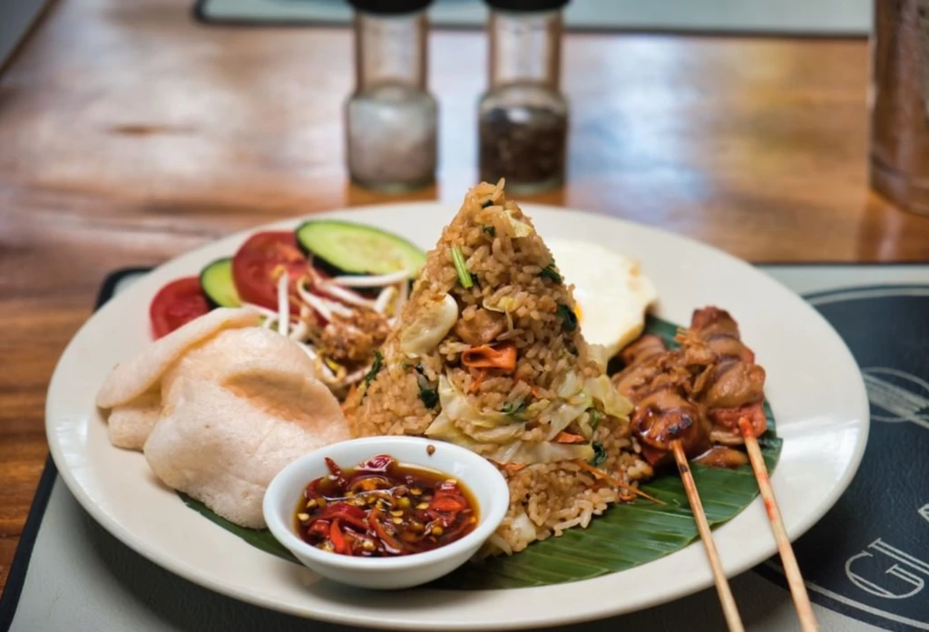 A Nasi Goreng from The Glass House in Sanur