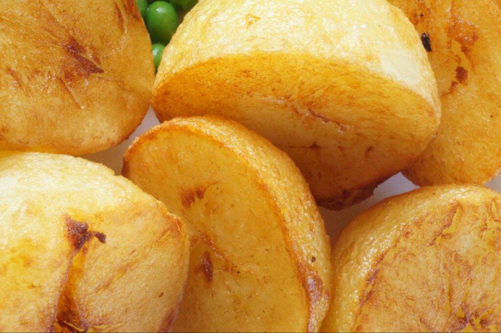 A steakhouse side dish of roasted baby potatoes